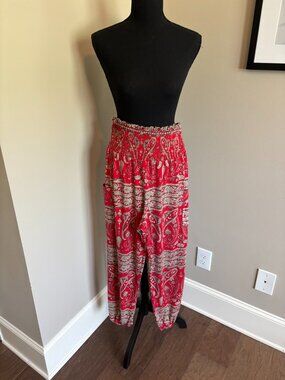 Women's Harem Pants, High Waist Yoga Boho Trousers with Pockets